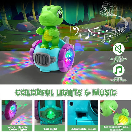 Dinosaur robot toys for boys, dinosaur toys for kids aged 3-5, interactive robot toys for kids aged 3-5, dancing car, birthday g