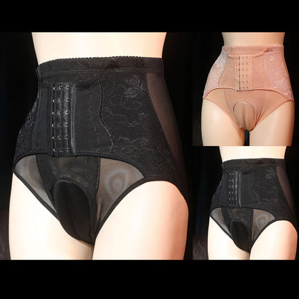 Underwear Men Panties Crossdress Lifter Shaper Transgender Black/Skin Body Butt Lifter Hiding Gaff High Quality