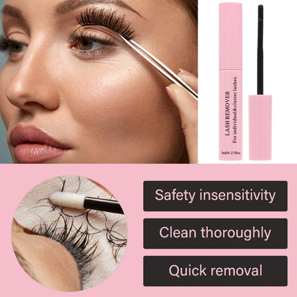 Non-Irritating Eyelash Glue Remover Gentle Eye Makeup Dissolver for Fake Eyelashes Mascara Quick Removal Gel Hypoallergenic