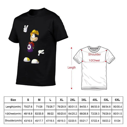 Rayman T-Shirt funny t shirts cotton t shirts for man graphic funny T-Shirt