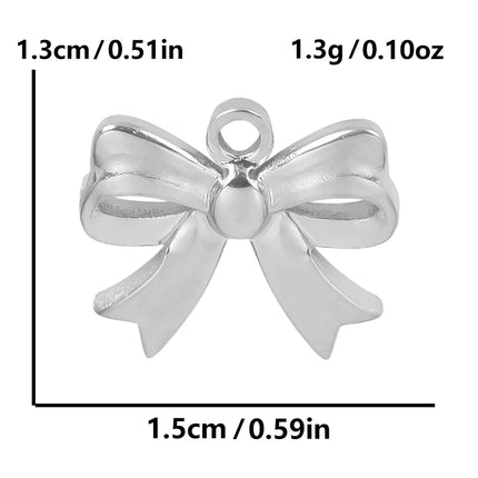 Breloque Metal Love Stainless Steel Flower Pendants For Jewelry Making Earrings Bracelets Headwear DIY Heart Charms Accessories