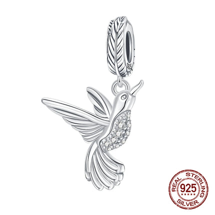 Hot Sale Charms Beads 925 Sterling Silver Solid Color Letter Family Forever Tree of Life Zircon Beads Fit DIY Bracelets Jewelry