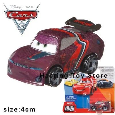 Pixar Cars Series Mini Car Set Lightning McQueen Black Storm Jackson Police Car Cruz Boy Toy Alloy Cars Gift FLG70