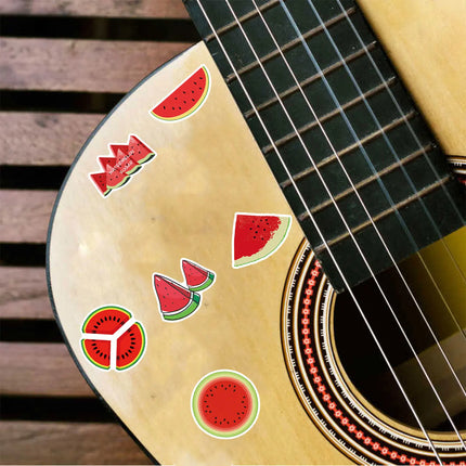 50pcs Watermelon Fruit Stickers, Aesthetics Stickers Water Bottle,Skateboard,Decals Party Supply Bicycle Stickers