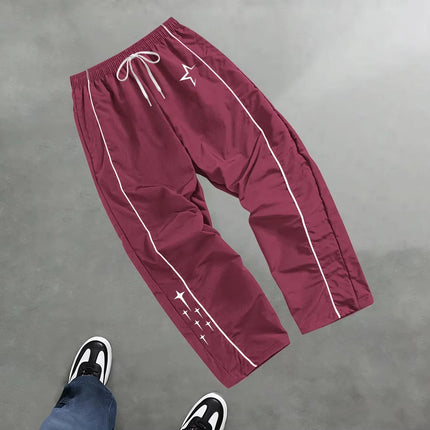 2026 New Men's Star Print Casual Sports Trouser Spring And Summer Fitness Training Trousers Suitable For Everyday Trendy Outfits