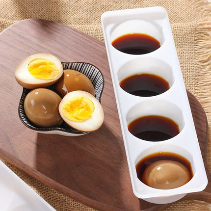 Egg Saving Box Practical Multifunctional Egg Organizer for Halogen and White Marinated Eggs