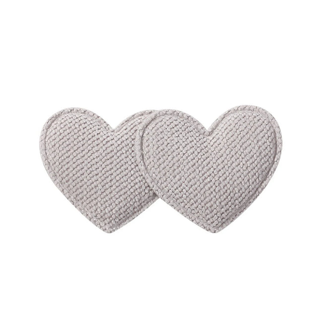 2PCS/Set Cute Heart Shaped Hair Clips for Baby Girl Candy Color Fabric Hairpin Princess Barrettes Kids Hair Accessories Headwear