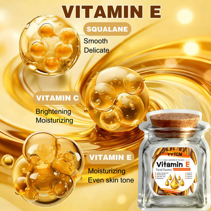 Vitamin E Deep Moisturizing Capsule Essence–Hydrates Smooths Skin. Formulated Squalane Vitamin 18/30/48/60/90/180 Capsules