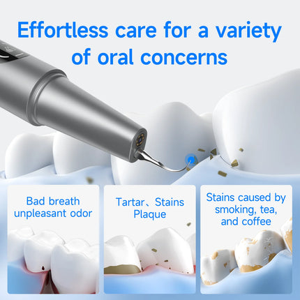 Visual Ultrasonic Dental Cleaner with Five Modes LED Screen Electric Dental Plaque Tartar Remover Oral Care