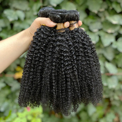 1/3 Afro Kinky Curly Bundles Brazilian Afro Kinky Human Hair Bundles Deal 8-28" Hair Extensions Curly Human Hair Weave For Women