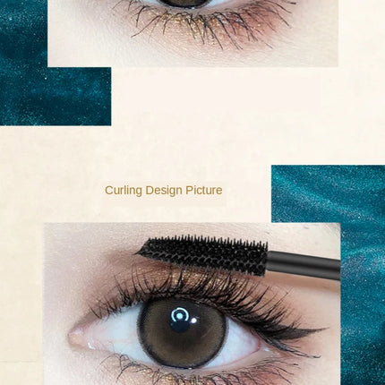 Curling 3D Mascara make up Antiperspirant Not Blooming Long Curling Makeup Sense of Natural Fiber Mascara Cosmetic
