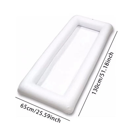 Inflatable Ice Tray Outdoor Picnic Camping Inflatable Chilled Fruit Salad Plate Portable Inflatable Ice Bucket Ice Bar Ice Tank