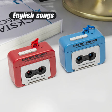 Retro Mini Recorder Player Keyring New Style Funny Record Players Keychain Suprise Gift Supplies Car Keychain