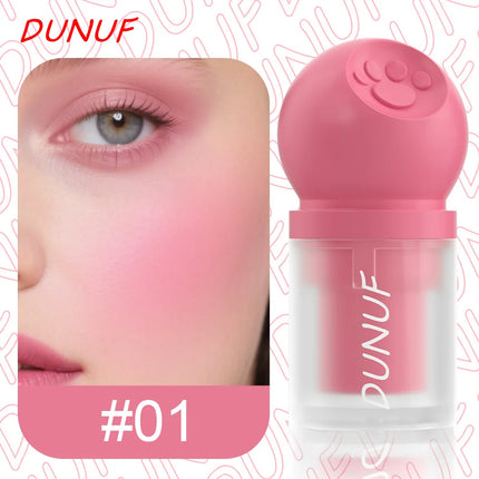 DUNUF Creamy Cat Paw Blush Trio Buildable Pigment Long Lasting Natural Finish Vegan Cruelty Free Makeup Essential