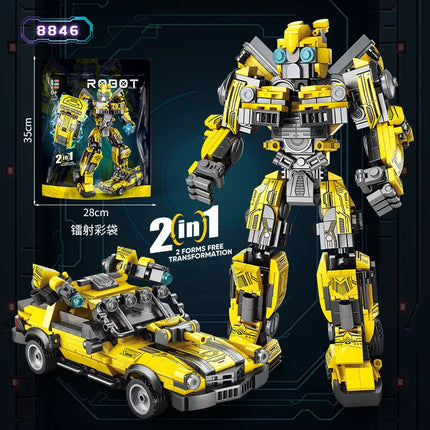 Lewan 2077 Steel Mech American Team Killer Assembled Building Blocks Boy Toy Gift Compatible with Lego