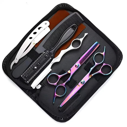 Japanese Hair Scissors Set Hairdressing Scissors Kit Hairdresser Shaver Haircut Scissors