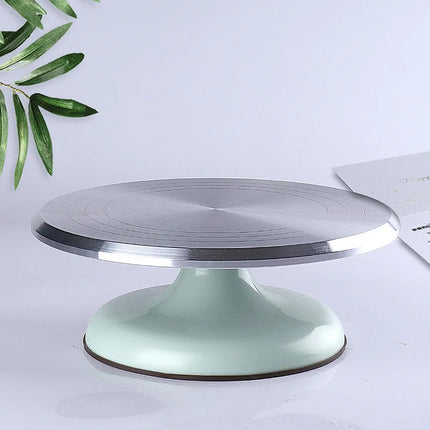 Baking Tools Aluminum Alloy Birthday Cake Turntable Plastic Ceramic Turntable Glass Turntable Flower Mounting Table 10 Inch