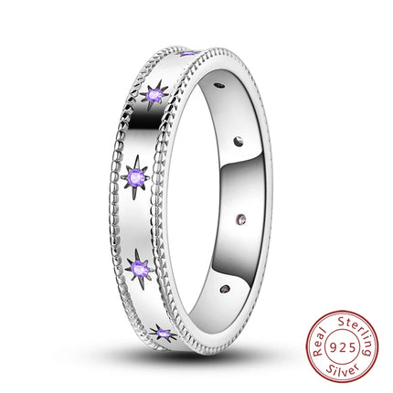 Fashion Original Luminous Firefly Rings 100% 925 Silver Eternal Heart-Shaped Zircon Rings Fine Wedding Engagement Jewelry Gifts
