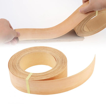 1.9cm/5cm x15M Hot Melt Adhesive Furniture Tape Melamine Edge Banding Strip/ Real Wood Pre Glued Veneer Sheet Cabinet Edge Decor