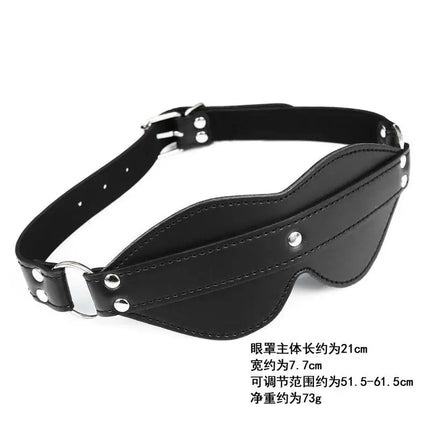 [YH]1Pc Adult Games Leather Blindfold Flirt Sex Toy Flirting Toys Sex Toy Eye Mask Sleeping Masquerade
