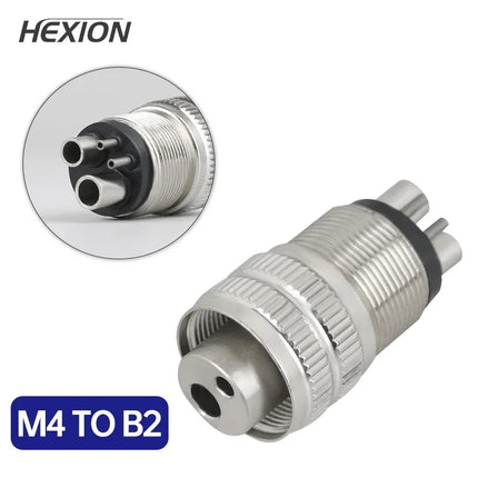 Dental Turbine Handpiece Adapter 4 Holes 2 Holes Changer Connector Dental High Speed Handpiece Spare Parts Tools for Air Motor