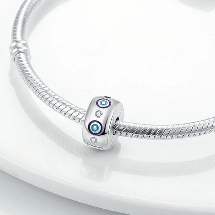 Charm Hot Sales 925 Sterling Silver Charms Beads CZ pave Round Clip Charms Fit Original Bracelet Necklace Charms Jewelry Gift