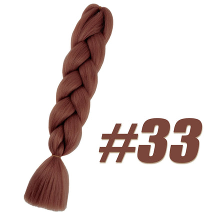 Wigundle Box Jumbo Kanekalon Braiding Hair Pre Stretched Synthetic Crochet Hair Braids Hair Extensions Accessories For Girls