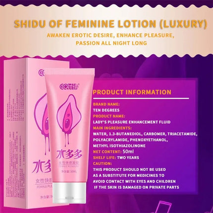 Female Increase Orgasm Gel Vaginal Tightening Stimulator Massage Lubricant Sexual Pleasure Enhancing Stimulant Tight Oil 50ml