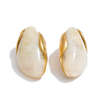 Earrings Beige