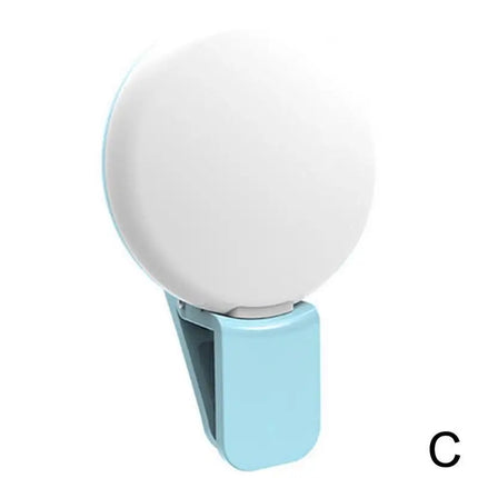Phone LED Selfie Ring Light Mini Durable Practical Three Stop Dimming Circle Photography Clip Fill Light Mini LED Selfie Light