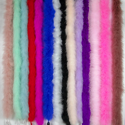2M Soft Turkey Marabou Feather Boa 11-50g for Scarf Clothing Christmas Tree Decor Shawl Craft Costume Wedding Dress Plume Boas