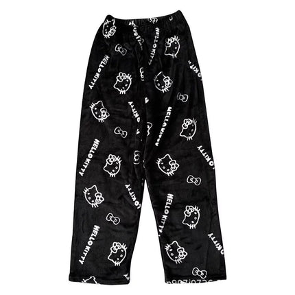 Sanrio Hello Kitty Women's Pajamas Pants Girl Pajama Pants Y2K Cartoon Anime Couple Leisure Home Pants Home Clothing Nighty Gift