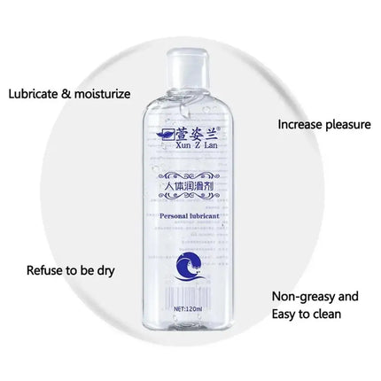 1/2/3PCS Water Based Lube (120ml), Liquid Personal Lubricant Gel, Long Lasting Sex Lube for Men Women and Couples, Safe for Toys