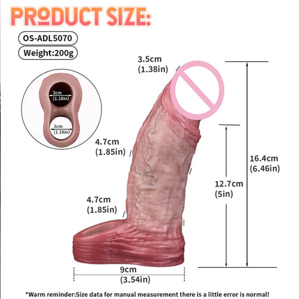 ORALSX Silicone Realistic Penis Sleeve Delay Ejaculation Sex Toys For Men Penis Enlarger Thicken Dildo Reusable Condom Cock Ring