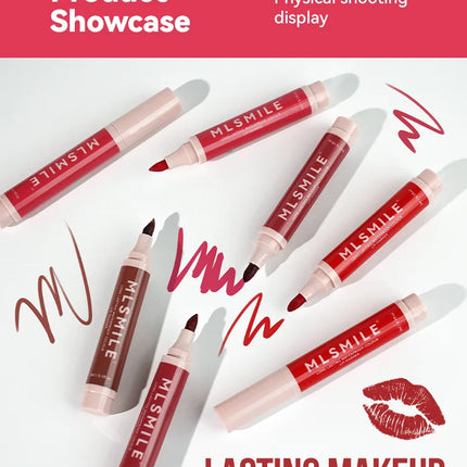 Nude Brown Matte Lipstick Marker Pen Solid Lip Gloss Waterproof Long Lasting Lipstick Pencil Lip Liner Pen Lips Makeup Cosmetics