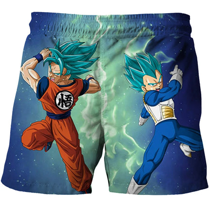 Japanese Cartoon Dragon Ball Z Children's Boys Shorts Beach Pants Summer Cartoon Cute Boys Beach Pants Shorts