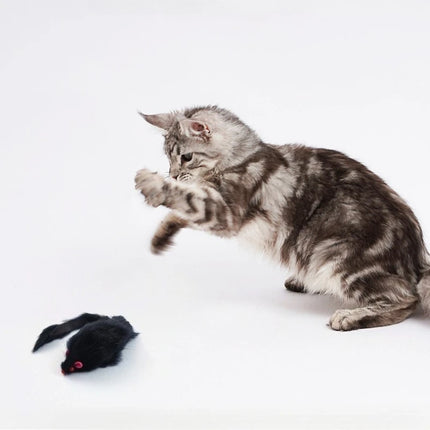 1/3Pcs 17cm Fluffy Pet Cat Toy Mice with Crinkle Sound Interactive Hunting Play for Kittens Bite Resistant Cat Toys Supplies
