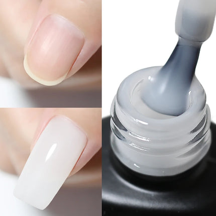 NAILCO 6Colors 15ml Hema Tpo Free Rubber Base Gel Polish Jelly Pink Clear Nail Extension Semi Permanent UV Hybrid Gel Varnish