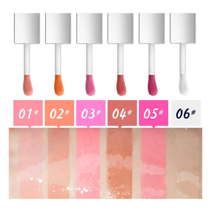 Hellokiss Lip Glow Oil 8ml Glossy Lip Oil Moisturizing Lip Glaze Transparent Lip Balm  Lip Stick Cherry