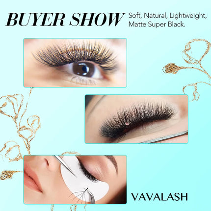 VAVALASH W Shape Eyelash Extension 3D 4D 5D 6D 8D Eye Lashes Natural Soft Premade Fan Lash Extensions
