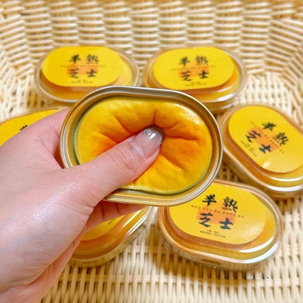 1/2pcs Squishy Cheese Bread Squeeze Toy Stress Relief Slow Rising Sensory Fidget Toys for Anxiety ADHD Autism for Kids Adults