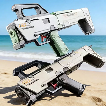 New FMG9 Folding Submachine Water Gun Summer Prank Toy Mini Tactical Water Sprayer Pool Beach Water Fight Shooting Toys