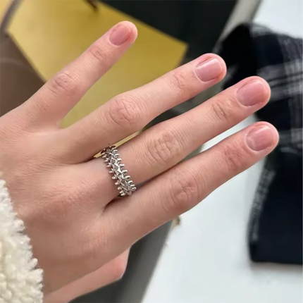 2025 Design Style Riveted Bullet Stainless Steel Rings For Women Punk Gold Color Creative Ring Broad Surface Finger Jewelry Gift
