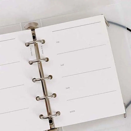 50Sheets M5 A8 Loose-Leaf Notebook Refill Paper 5-hole Line Grid Inner Refill Binder Paper Pages Daily Monthly Weekly Agenda