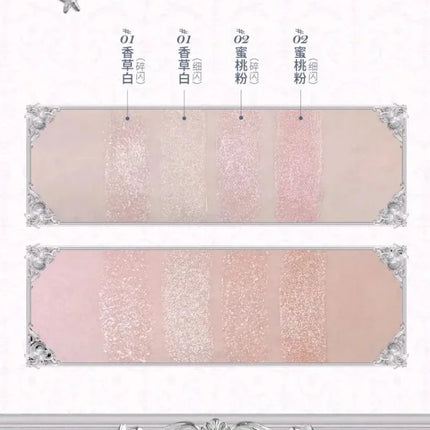 Flower Knows Shell's Jewel Collection Double-head Shimmer Eyeliner Pen Lying Silkworm Waterproof Highlighter Eyeshadow