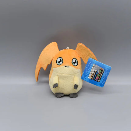 10cm Digimon Adventure Patamon Tailmon Gomamon Patamon Piyomon Agumon Tentomon Key chain Doll Plush Pendant Gift
