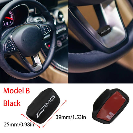 3D Metal Car Steering Wheel Emblem Sticker Badge For Mercedes Benz AMG W205 W168 W108 GLC W212 AMG W176 W204 Interior Accessorie