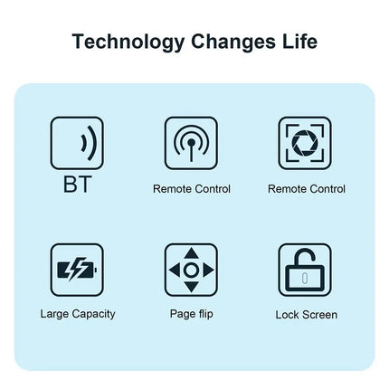 Wireless Scrolling Ring Finger Shutter Remote Control Bluetooth Page Turner Mobile Phone Controller For Home Travel Car