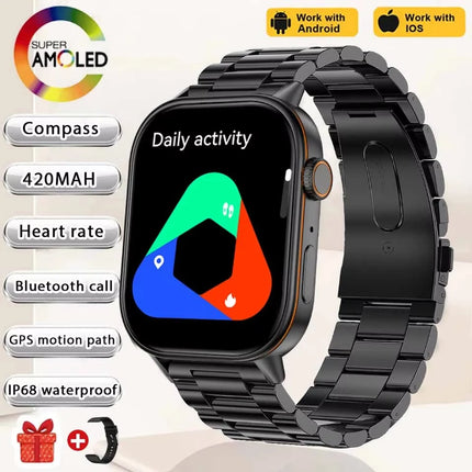 2026 New Multifunctional Smartwatch Women Gift Built-in GPS Bluetooth Call Music Fitness Sports Bracelet Sleep Monitor Watch Lad