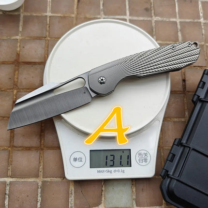 JUFULE New Strix Front Flipper Titanium Handle Ceramic Bearings EDC Tool Camping Outdoor 154CM Steel Blade KitchenUtility Knife